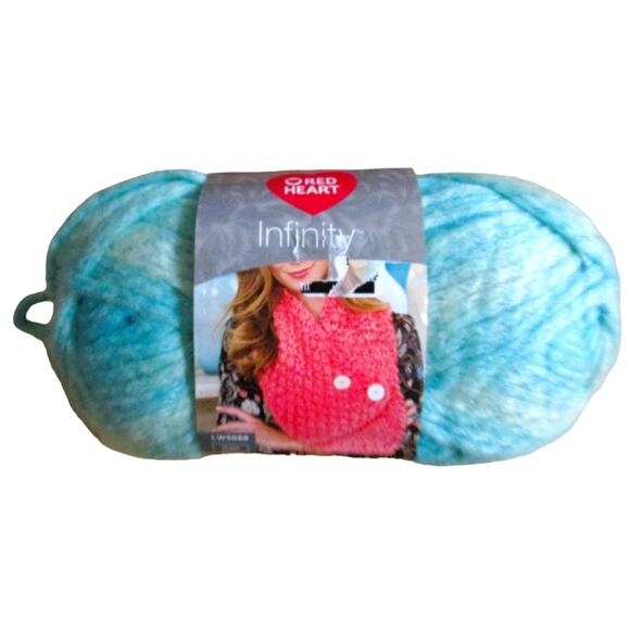 Red Heart Seafoam Yarn Acrylic Blend 129 Yards Knitting Crochet Crafts - Picture 1 of 4